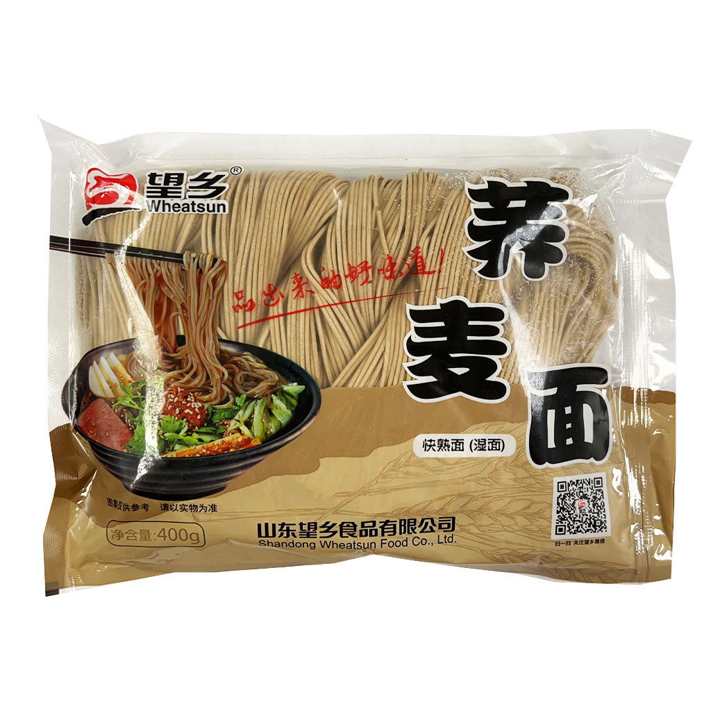 Wheatsun Frozen Soba Noodles 400g ~ 望乡荞麦面 400g