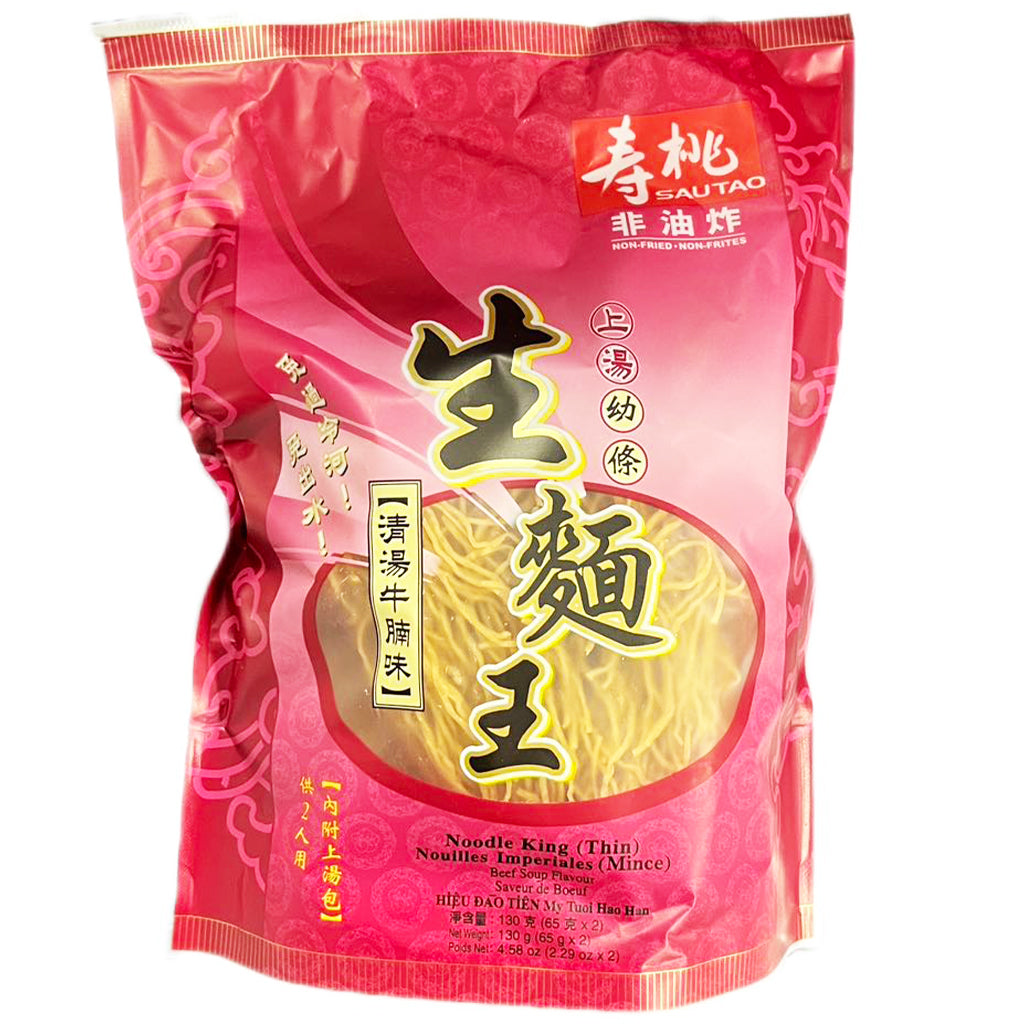 Sau Tao Noodle King Beef Soup 130g ~ 壽桃牌生麵王清湯牛腩麵 130g