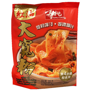 Sau Tao Chilli Oil Potato Broad Noodle 260g ~ 壽桃牌紅油大宽粉 260g