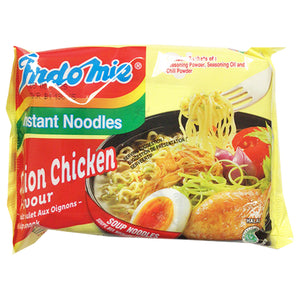 Indomie Instant Noodles Onion Chicken Flavour 70g ~ Indomie 葱鸡面 70g