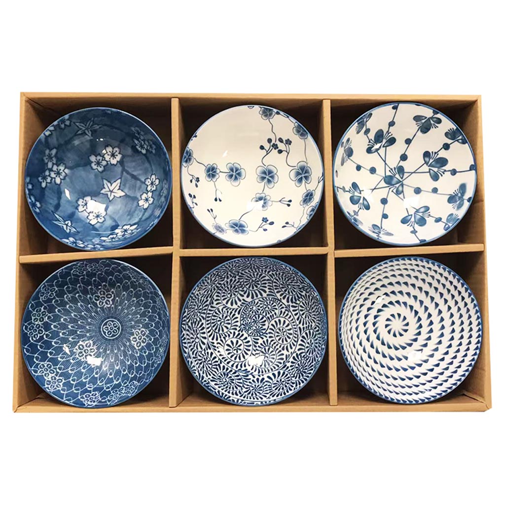 Japanese 6 Bowls 4.75 inch Type C ~ 日式碗 4.75寸6隻C款