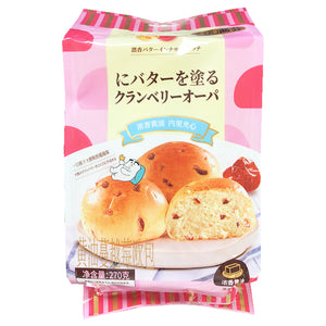 Fun 100% Raspberry Flavour Bread 270g ~ 乐满芬黄油蔓越莓面包 270g