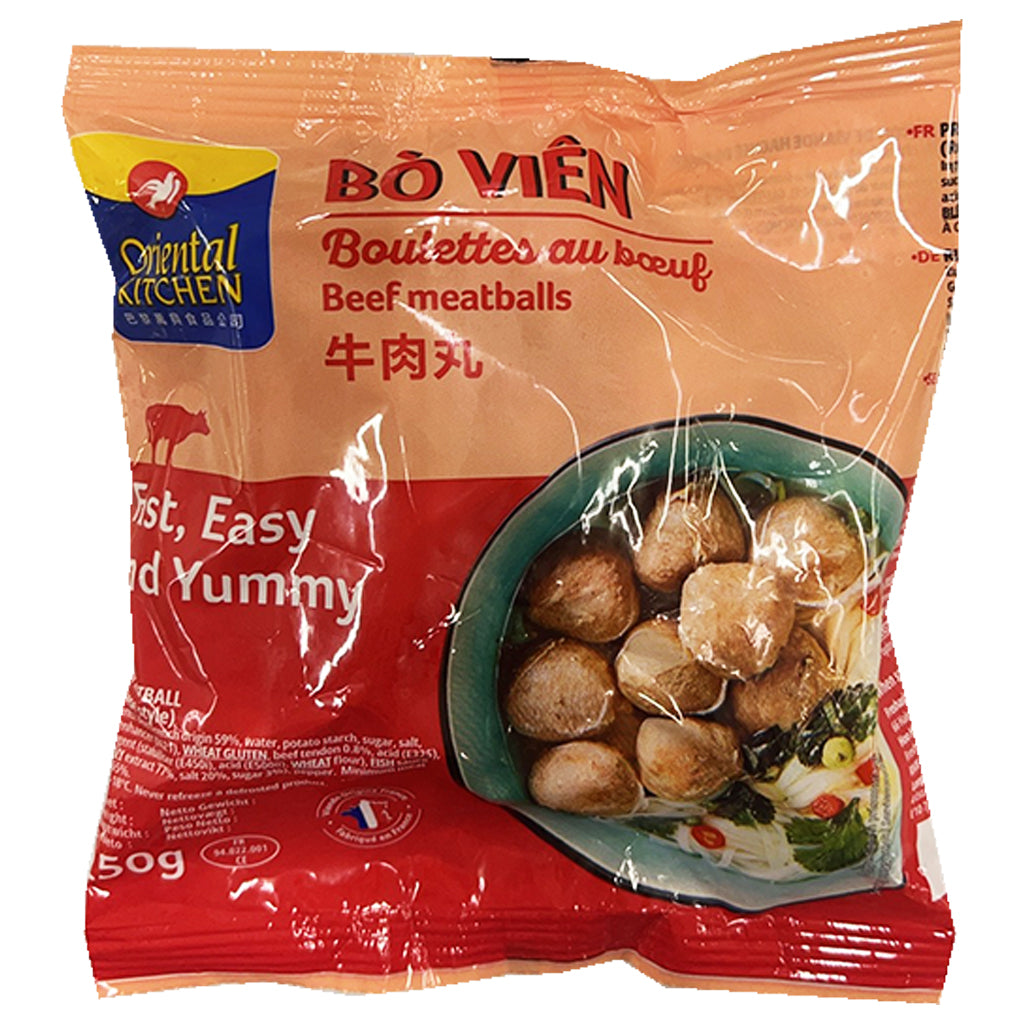 Oriental Kitchen Frozen Beef Meatballs 250g ~ Oriental Kitchen 牛肉丸 250g