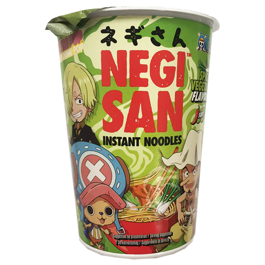 UltraPop Negisan Noodles Spicy Vegetable 65g ~ 海賊王辣菜方便麵 65g