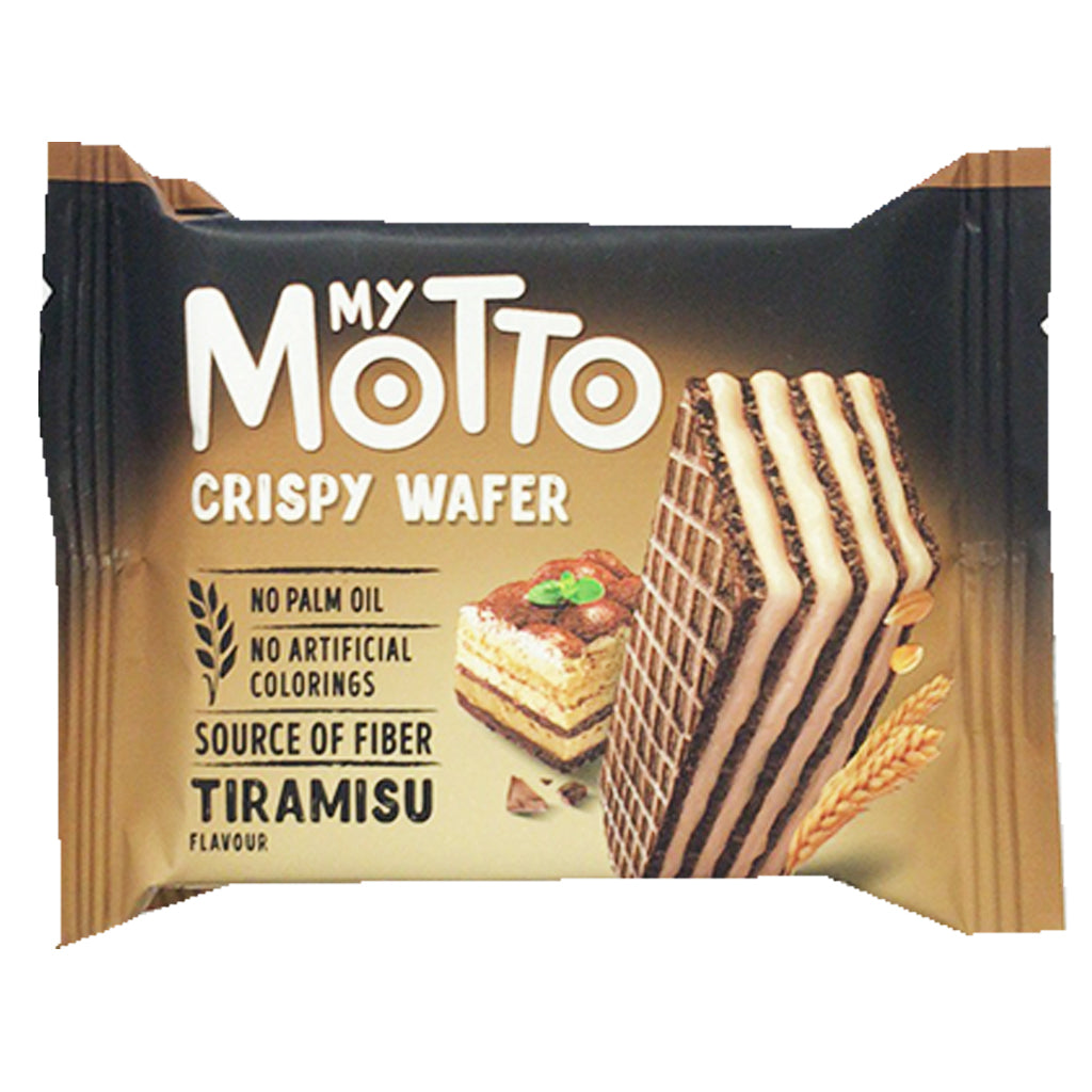 My Motto Crispy Wafer Tiramisu 30g ~ 座右铭提拉米酥威化饼 30g