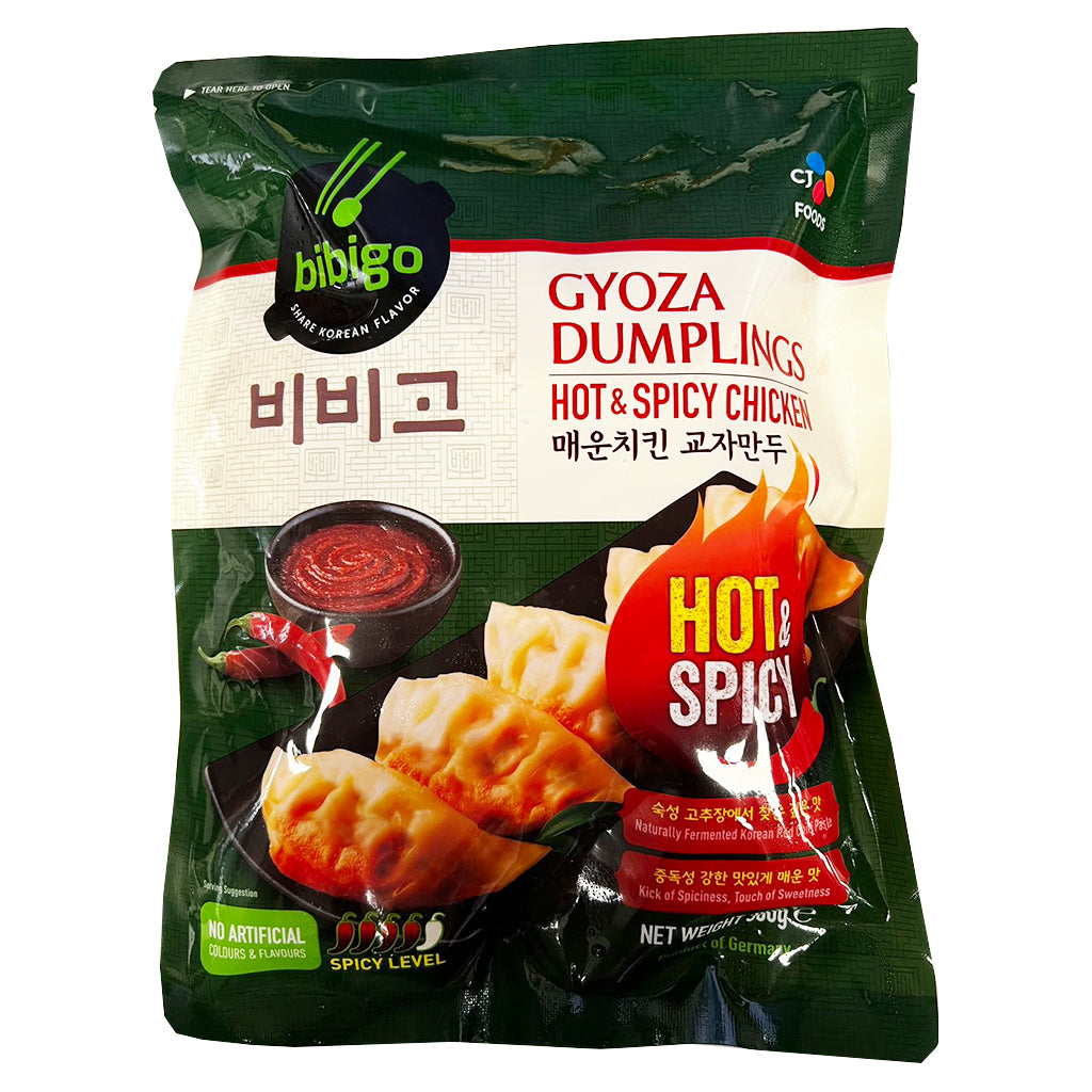 Bibigo Gyoza Hot and Spicy Chicken 300g ~ Bibigo 超辣鸡肉饺子 300g