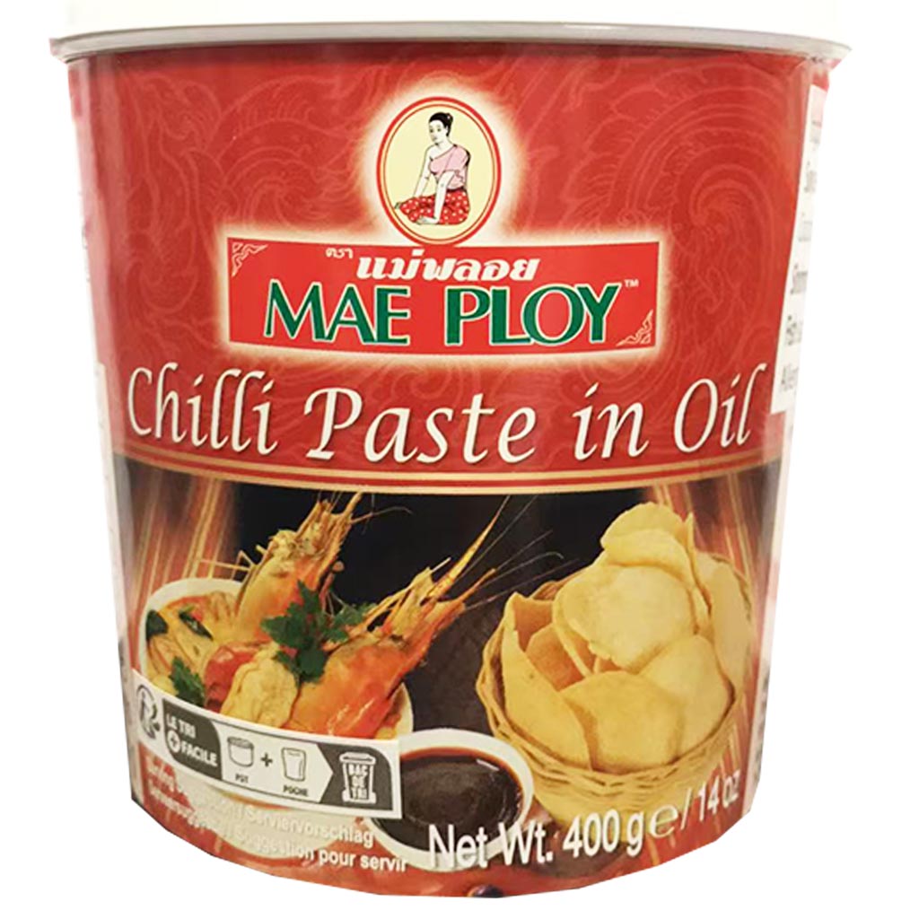 Mae Ploy Chilli Paste in Oil 400g ~ 美佩牌油辣椒酱 400g