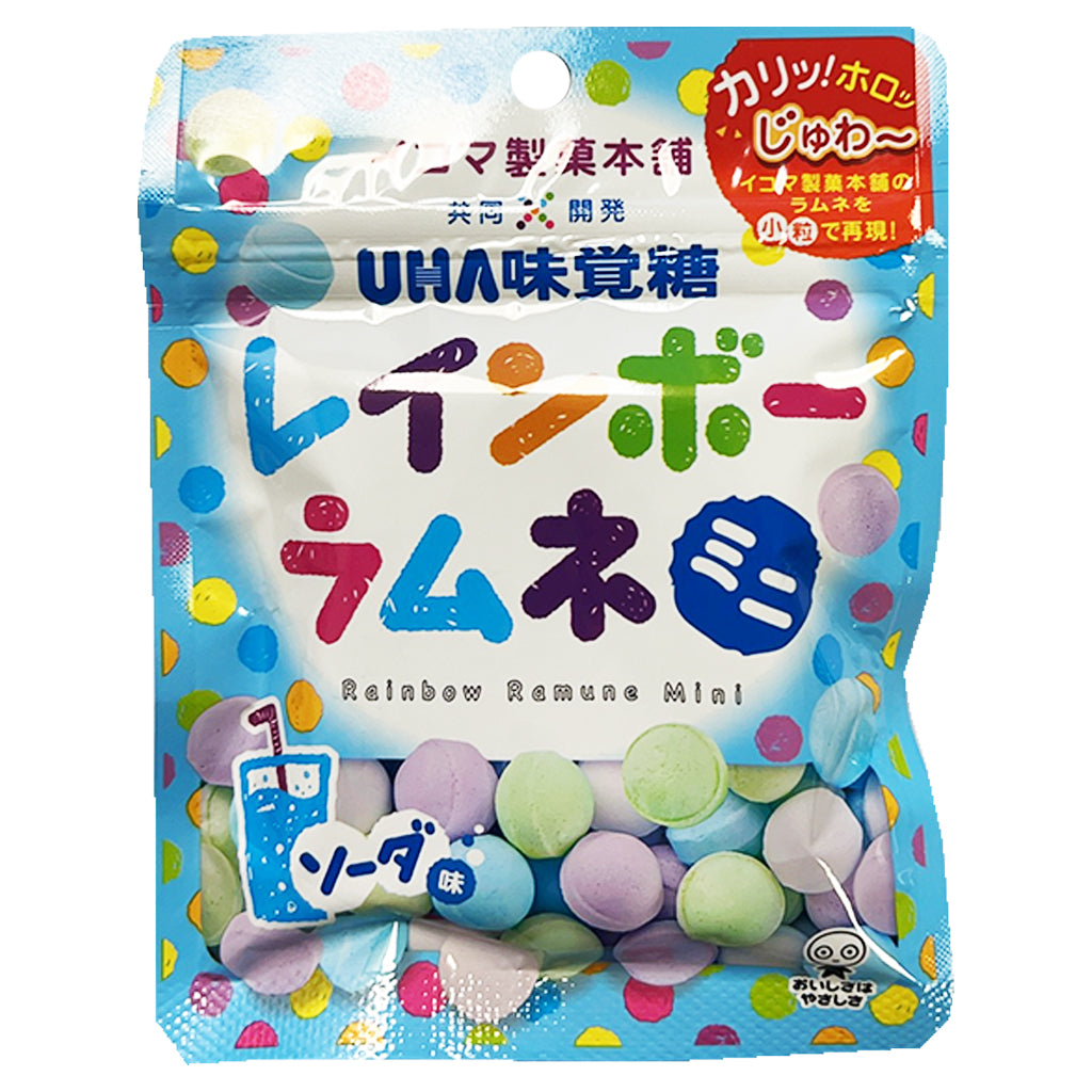 UHA Rainbow Ramune Mini 30g ~ UHA味觉糖彩虹碳酸糖 30g