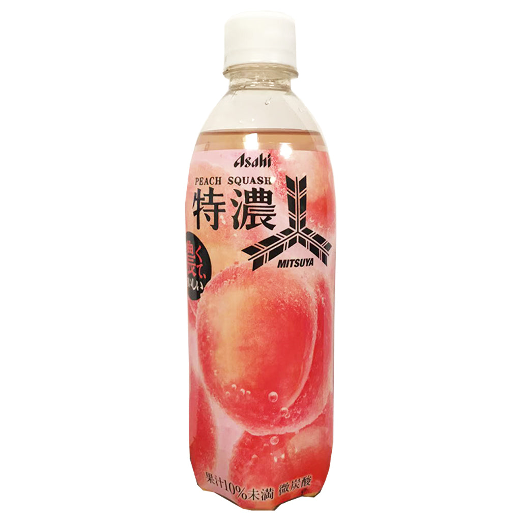 Asahi Mitsuya Peach Soda Drink 500ml ~ 朝日三箭白桃碳酸飲 500ml