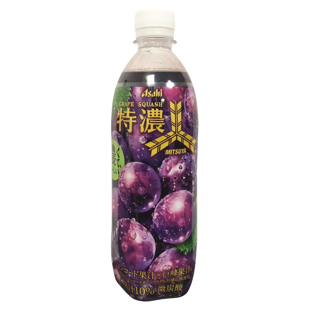 Asahi Mitsuya Grape Soda Drink 500ml ~ 朝日三箭葡萄碳酸飲 500ml