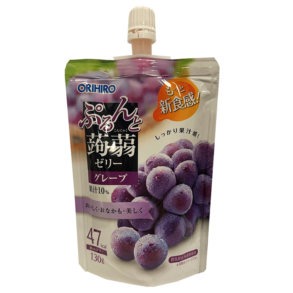 Orihiro Konjac Tube Jelly Grape 130g ~ 织弘蒟蒻果凍紅葡萄口味 130g