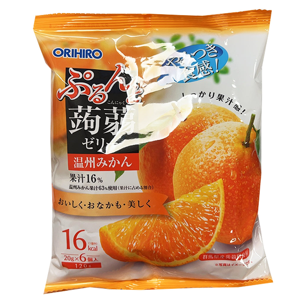 Orihiro Konjac Jelly Orange 120g ~ 织弘蒟蒻果凍香橙口味 120g