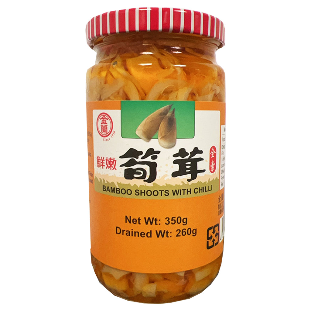 Kimlan Chilli Bamboo Shoots 350g ~ 金蘭鮮嫩筍茸 350g