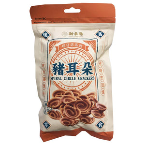 HsinTungYang Spiral Circle Crackers 120g ~ 新東陽豬耳朵 120g