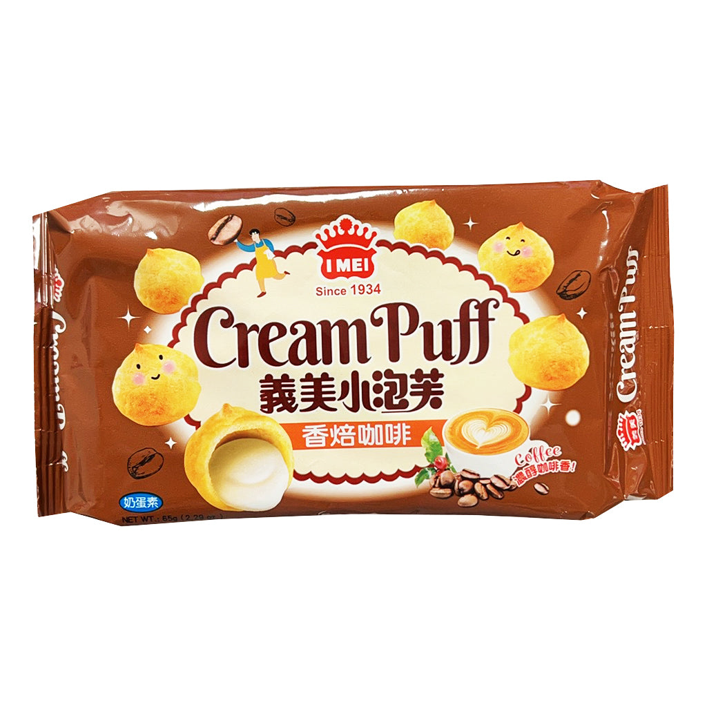 Imei Puff Coffee Flavour 65g ~ 义美 小泡芙 香焙咖啡 65g