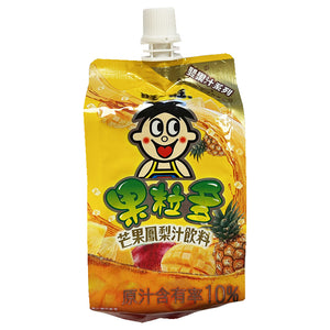 Want Want Jelly Drink Mango Pineapple 250ml ~ 旺旺果粒王芒果鳳梨 250ml
