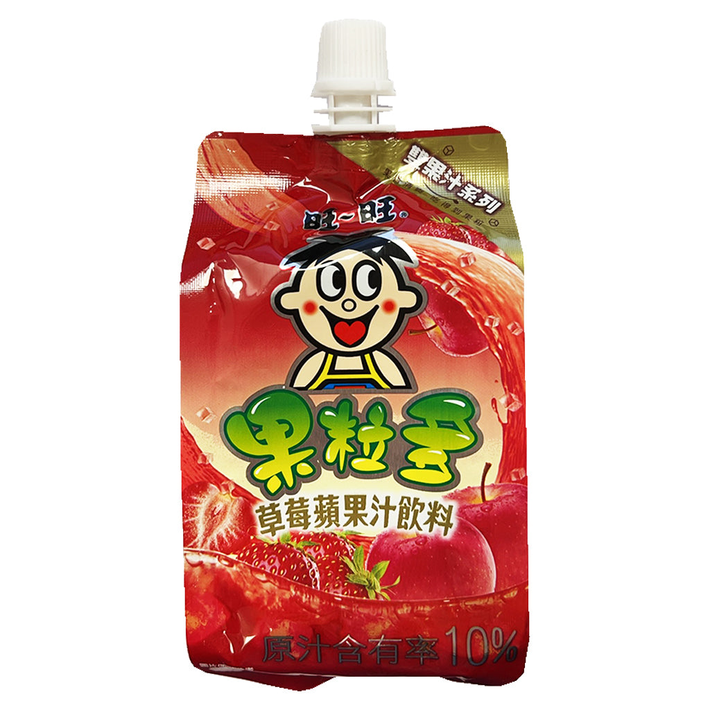 Want Want Jelly Drink Strawberry Apple 250ml ~ 旺旺果粒王草莓蘋果 250ml