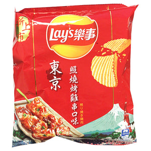 Lays Crisps Teriyaki Chicken Skewers 34g ~ 樂事波樂厚切東京照燒烤雞串口味薯片 34g