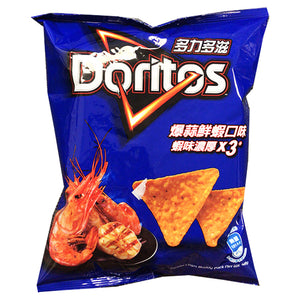 Doritos Tortilla Chips Garlic Shrimp 48g ~ 多力多滋爆蒜鲜蝦口味玉米片 48g