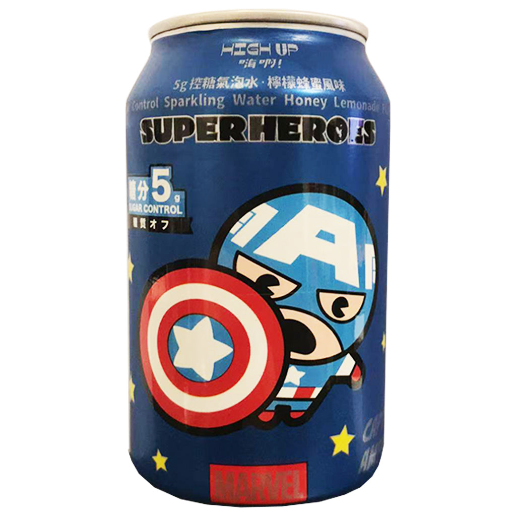 Marvel Sparkling Honey Lemonade 330ml ~ 漫威控糖氣泡水檸檬蜂蜜風味 330ml