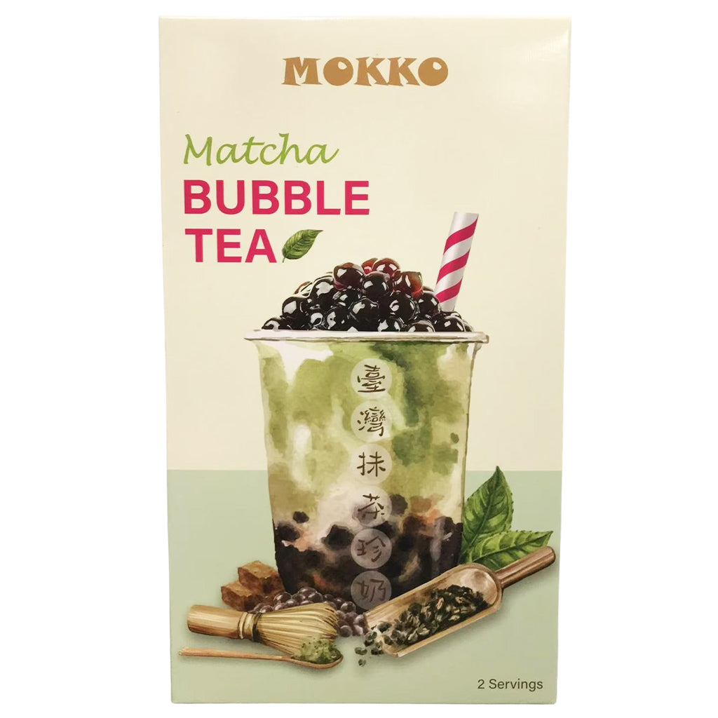 Mokko Matcha Bubble Tea 150g ~ Mokko珍珠奶茶抹茶味 150g