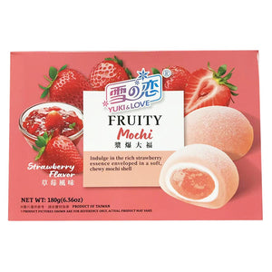 Yuki&Love Fruity Mochi Strawberry 180g ~ 雪の恋漿爆大福草莓 180g
