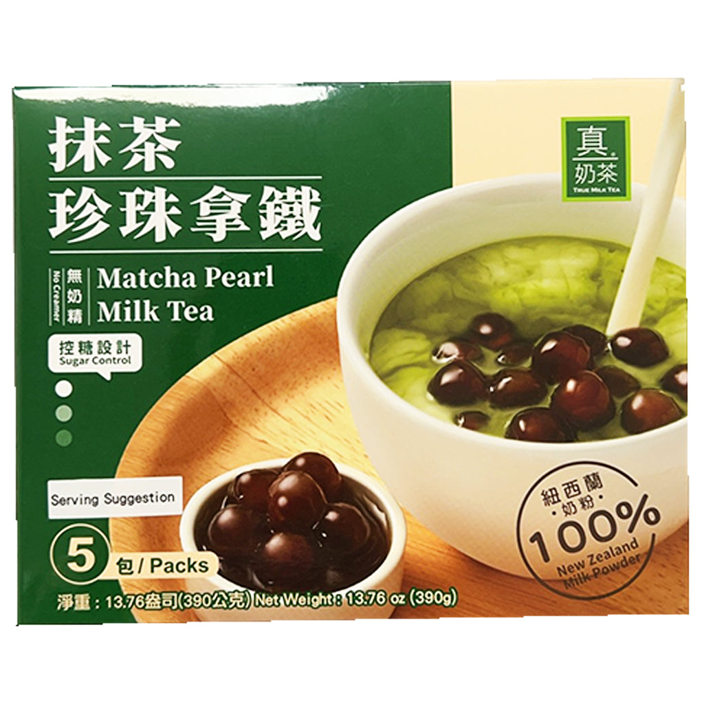 True Milk Tea Matcha Pearl Milk Tea 390g ~ 真奶茶抹茶珍珠拿鐵 390g