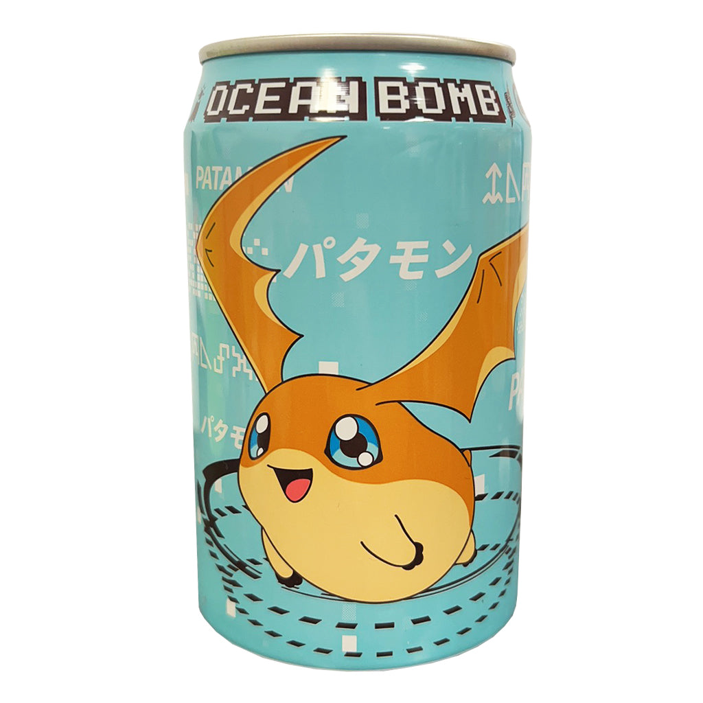 Ocean Bomb Digimon Lemon Flavour 330ml ~ 海洋深层气泡水 数码宝贝 柠檬味 330ml