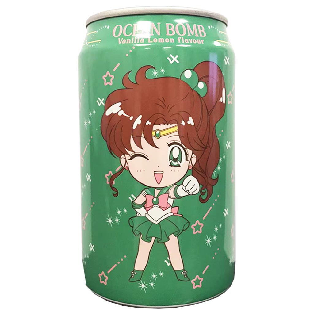 Ocean Bomb Sailor Moon Vanilla Lemon 330ml ~ 美少女战士香草柠檬风味气泡水 330ml