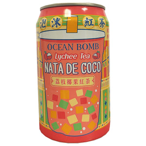 Ocean Bomb Lychee Nata De Coco 315ml ~ 泡沫红茶 荔枝椰果红茶 315ml