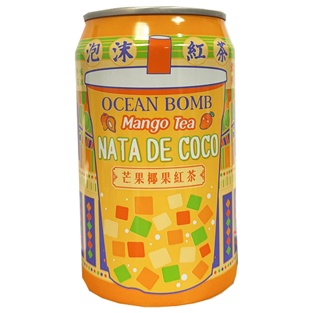 Ocean Bomb Mango Nata De Coco 315ml ~ 泡沫红茶 芒果椰果红茶 315ml