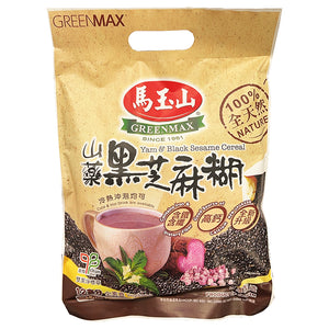 Greenmax Yam and Black Sesame Cereal 360g ~ 马玉山 山药黑芝麻糊 360g