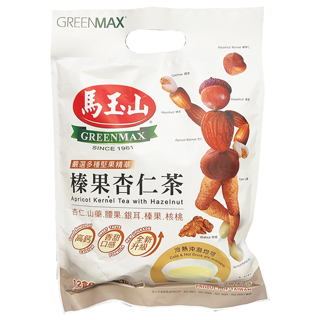 Apricot Kernel Tea Greenmax Apricot Kernel Tea Hazelnut 360g ~ 马玉山 榛果杏仁茶 360g