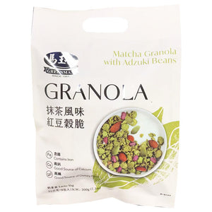 Greenmax Matcha Granola with Adzuki Bean 200g ~ 马玉山抹茶風味紅豆穀脆 200g