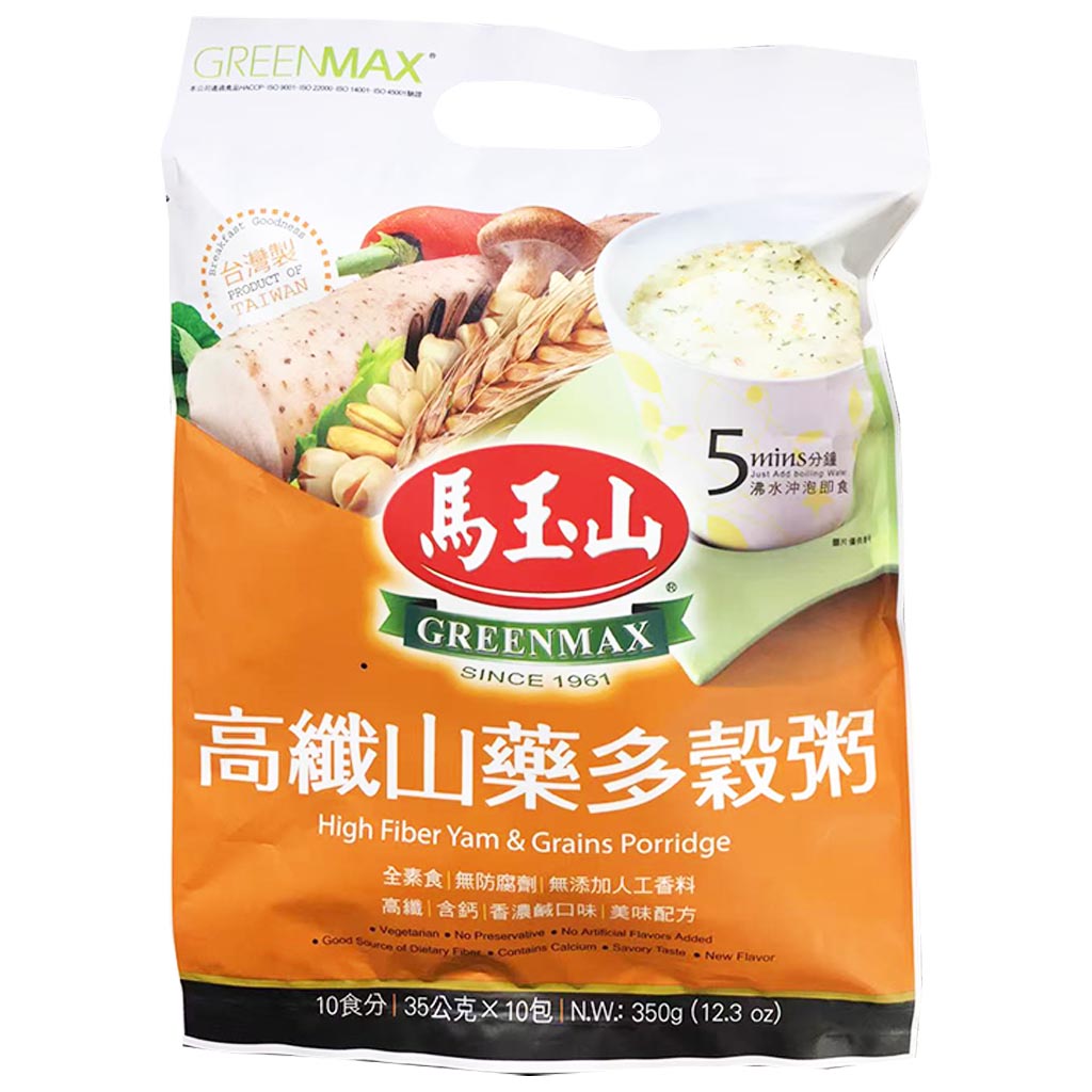 Greenmax Yam Grains Porridge 350g ~ 马玉山山藥多穀粥 350g