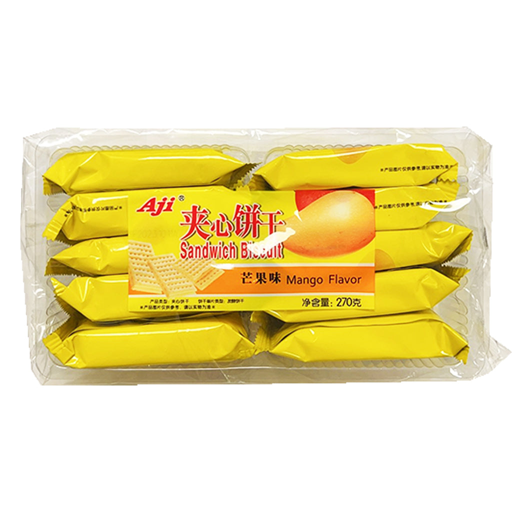 Aji Sandwich Biscuit Mango 112g ~ AJI夾心饼干芒果味 112g