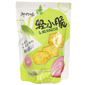 YuZhiWei QingXiaoCui Biscuit Vegetable 180g ~ 御之味輕小脆蔬菜味發酵饼乾 180g