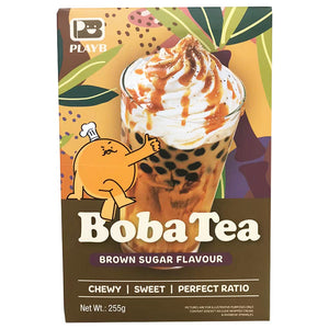 PlayB Boba Tea Brown Sugar 255g ~ PlayB珍珠茶套裝黑糖 255g
