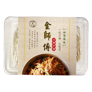 Jin Shih Fu Taiwan Noodles Scallion Oil 570g ~ 金师傅台灣拌面油蔥風味 570g