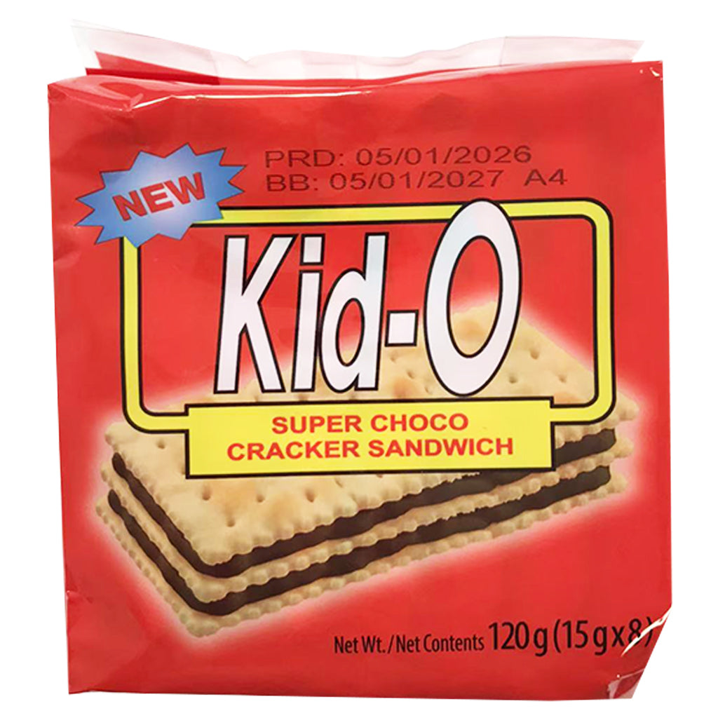 Kid-O Super Choco Cracker Sandwich 120g ~ Kid-O超級巧克力三明治餅乾 120g