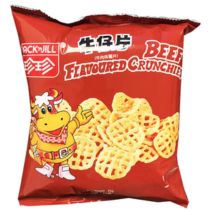 Jack 'n Jill Crunchies Beef Flavour 35g ~ 珍珍 牛仔片 牛肉味 35g