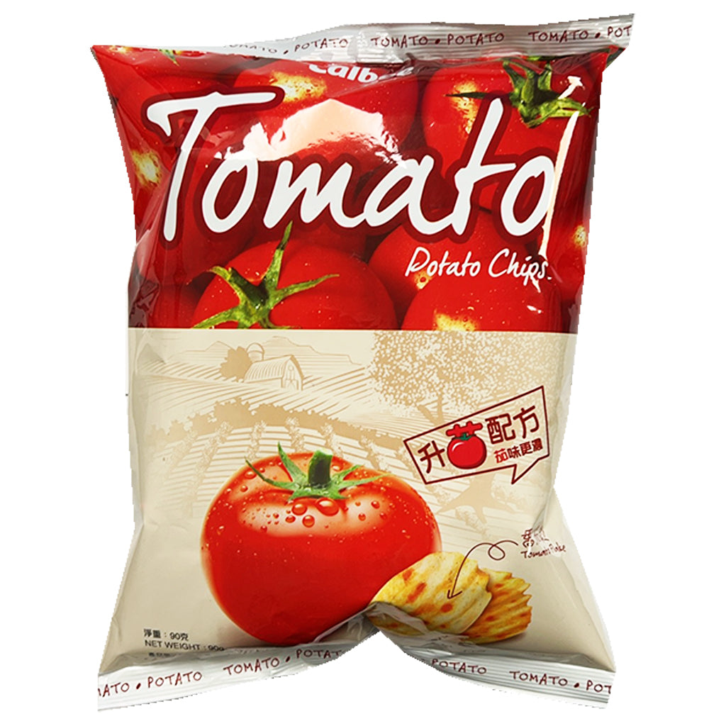 Calbee Tomato Potato Chips 90g ~ 卡乐B薯片蕃茄味升茄配方 90g