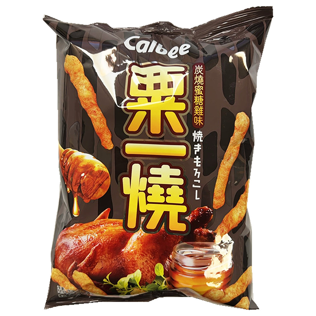 Calbee Grill A Corn Roast Honey Chicken 80g ~ 卡乐B粟一烧炭燒蜜糖雞味 80g