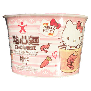 Doll Hello Kitty Dim Sum Noodle Shrimp 37g ~ 公仔碗面吉蒂喵日式海老味 37g