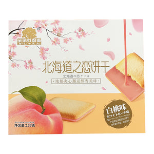 Hokkaido Biscuit Peach 133g ~ 北海道之戀饼乾白桃味 133g