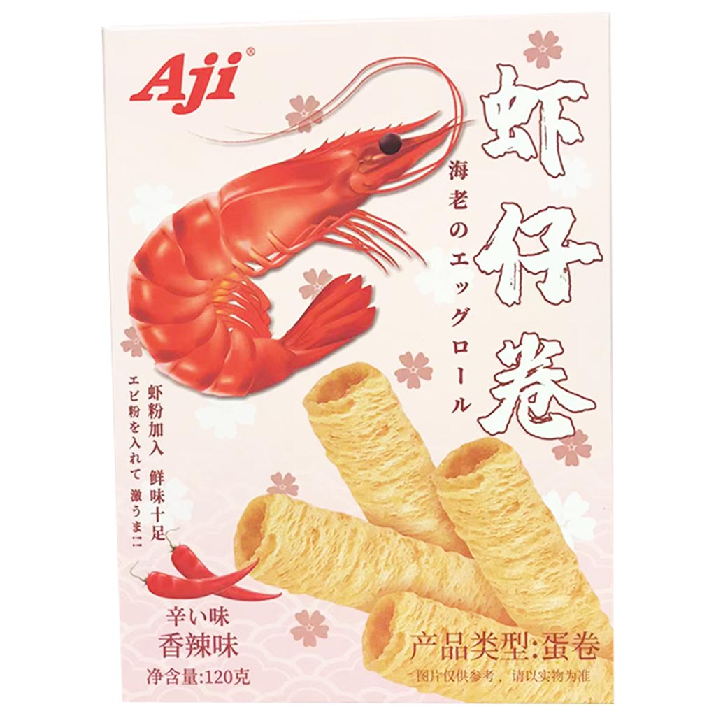 Aji Shrimp Rolls Spicy 120g ~ Aji蝦仔卷香辣 120g
