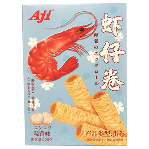 Aji Shrimp Rolls Garlic 120g ~ Aji蝦仔卷蒜香 120g