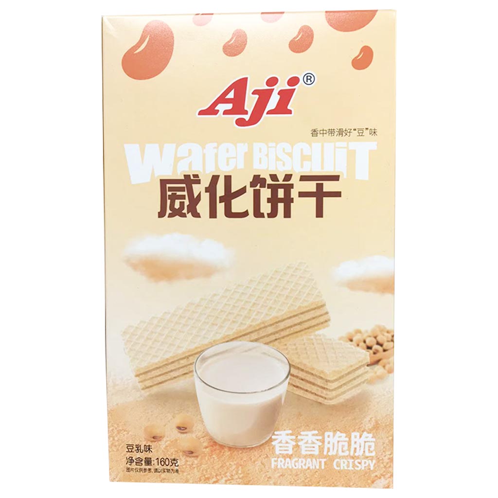 Aji Wafer Biscuits Soya Milk 160g ~ Aji威化餅乾豆乳 160g