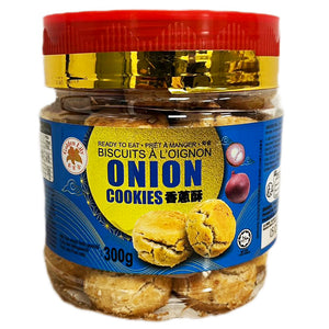Golden Label Cookies Onion Flavour 300g ~ 金百合香蔥酥 300g