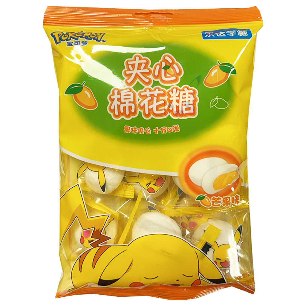 Le Da Xue Tang Mango Marshmallows 80g ~ 乐达学糖 芒果味夹心棉花糖 80g